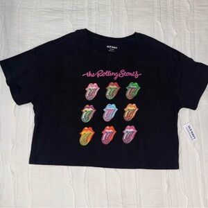 The Rolling Stones cropped top